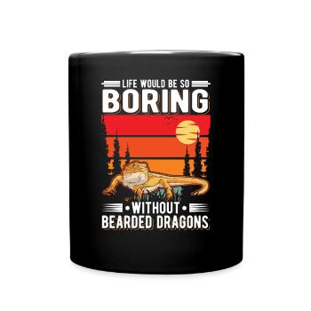 Dragon barbu Cadeau Dragon barbu - Mug uni - noir - Devant