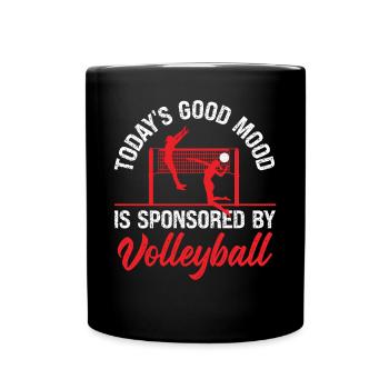 Volleyball Player Team Today's - Tasse einfarbig - Schwarz - Vorne