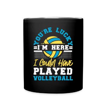 Volleyball Player Team You're - Full Colour Mug - black - Front