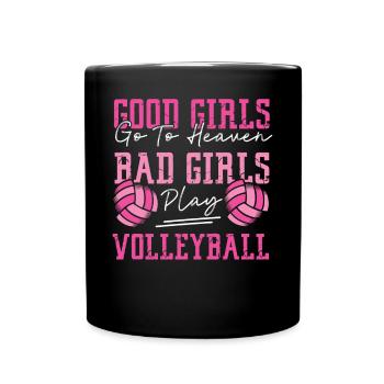 Volleyball Player Team Good Girls - Tasse einfarbig - Schwarz - Vorne