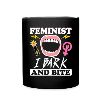 Female Womens Rights Female - Tasse einfarbig - Schwarz - Vorne