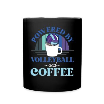 Volleyball Player Team Coffee - Full Colour Mug - black - Front