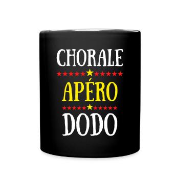 chorale apéro dodo - Mug uni - noir - Devant