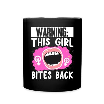 Feminist Womens Rights Female - Tasse einfarbig - Schwarz - Vorne