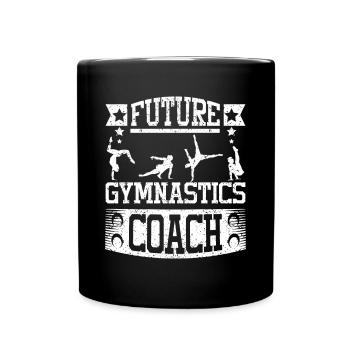 Future gymnastics coach - Full Colour Mug - black - Front