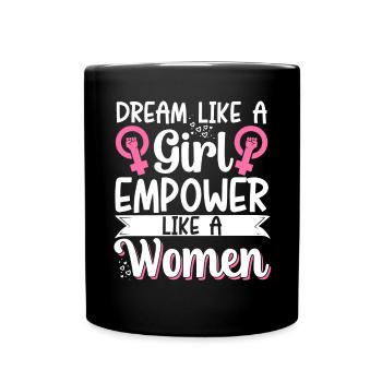 Feminist Womens Rights Female - Tasse einfarbig - Schwarz - Vorne