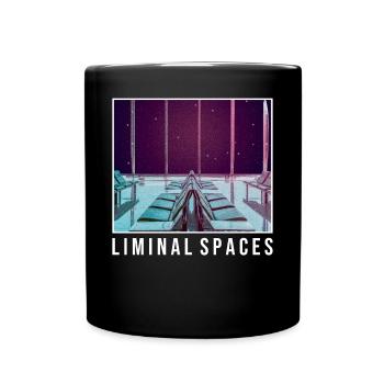 Anemoiacore Aesthetic Border Space Weirdcore - Full Colour Mug - black - Front