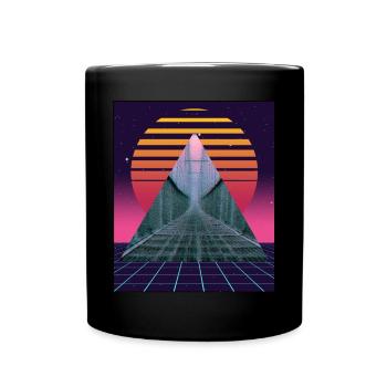 Anemoiacore Aesthetic Border Space Weirdcore - Full Colour Mug - black - Front