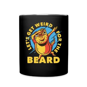 Dabbing Dragon barbu Dabber - Mug uni - noir - Devant
