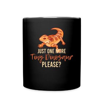 Drôle de dragon barbu - Mug uni - noir - Devant