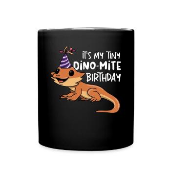 Drôle de dragon barbu - Mug uni - noir - Devant