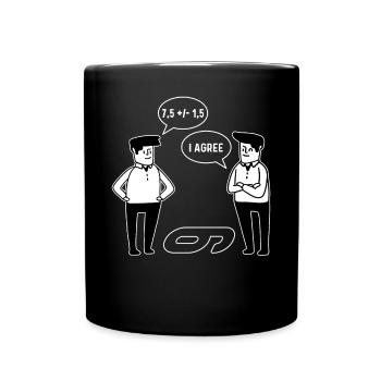 Drôle d’équation mathématique Il s’agit du Per - Mug uni - noir - Devant