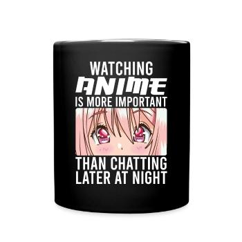 Anime Fille Manga - Mug uni - noir - Devant