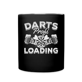 Dart Professional Loading Darts Game Play Darts Player - Full Colour Mug - black - Front