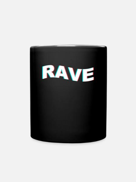 Rave Raver - Full Colour Mug - black