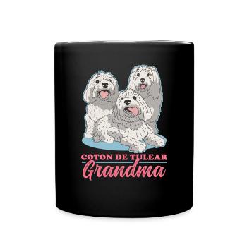Coton de Tuléar Grand-mère | Cadeau de propriétaire de chien - Mug uni - noir - Devant