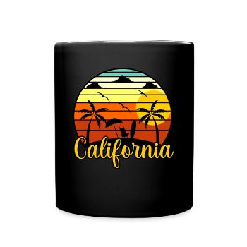 Cadeau au coucher du soleil en Californie - Mug uni - noir - Devant