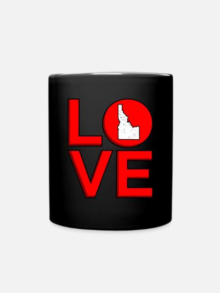 Liebe Idaho geschenk - Tasse einfarbig - Schwarz
