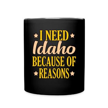 Good Things Grow in Idaho Gift - Full Colour Mug - black - Front
