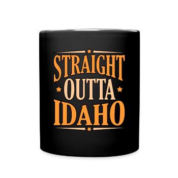 Direkt Aus Idaho Geschenk - Tasse einfarbig - Schwarz - Vorne