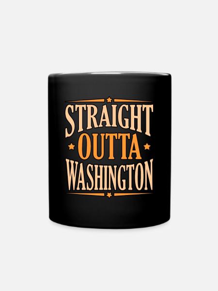 Washington reisegeschenk - Tasse einfarbig - Schwarz