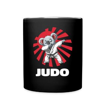 Judo Koala - Judoka Judoist Kampfsport Japan - Tasse einfarbig - Schwarz - Vorne