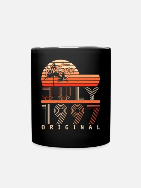 Baujahr Juli 1997 - Tasse einfarbig - Schwarz