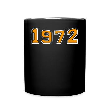 1972 Année Oranges Design - Mug uni - noir - Devant