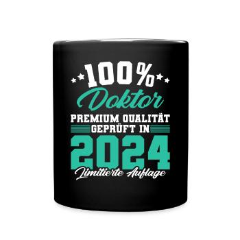 Doktor 2024 Doktorand Promotion Dissertation - Tasse einfarbig - Schwarz - Vorne