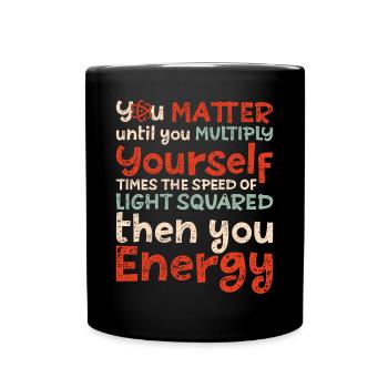 Vintage You Matter Until You Multiply - Full Colour Mug - black - Front