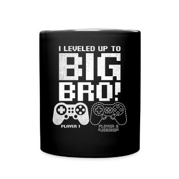 Vintage I nivelé à Big Brother - Mug uni - noir - Devant