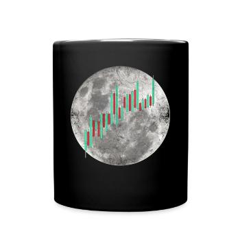Crypto Trading Stock Chart Cot to the Moon - Mug uni - noir - Devant