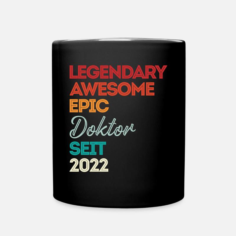 Doktor 2022 Doktorand Promotion Dissertation - Tasse einfarbig - Schwarz