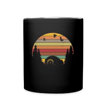 Tondeuse à gazon robotisée rétro Tondeuse à gazon robotisée Vintage - Mug uni - noir - Devant