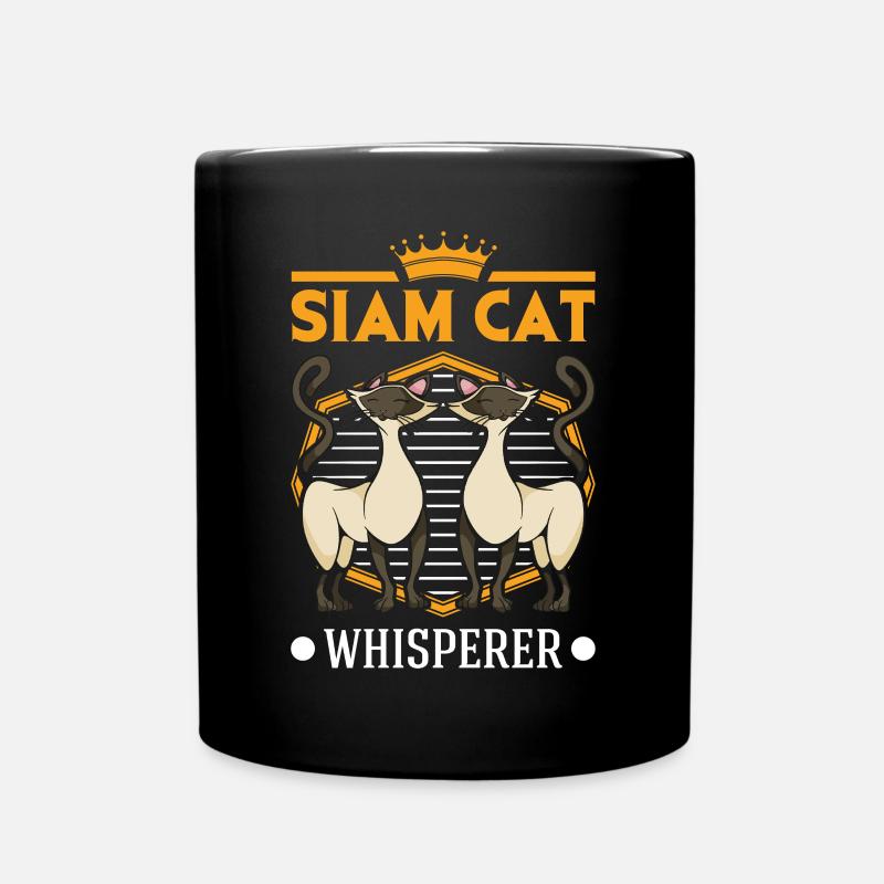 Siamkatzen Flüsterer Siam Cat Whisperer - Tasse einfarbig - Schwarz