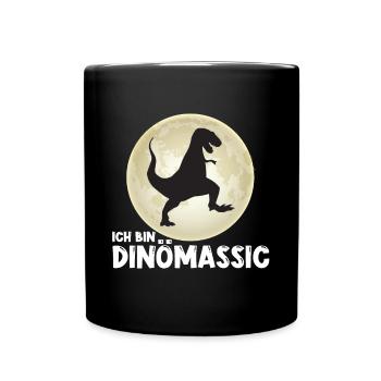 T-Rex Moon Dinömassic Dino Dinosaur - Full Colour Mug - black - Front