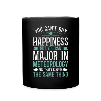 Meteorologist Weather Forecast - Tasse einfarbig - Schwarz - Vorne