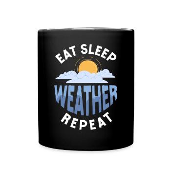 Meteorologist Weather Forecast - Tasse einfarbig - Schwarz - Vorne