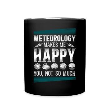 Meteorologist Weather Forecast - Tasse einfarbig - Schwarz - Vorne