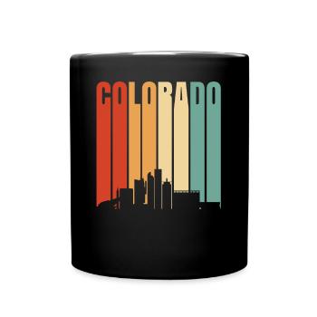 Colorado stadtbild geschenk - Tasse einfarbig - Schwarz - Vorne