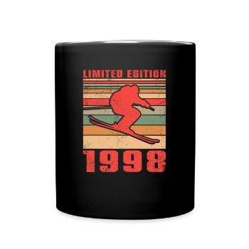 Ski Biathlon Skieur Sports d’hiver Anniversaire 1998 - Mug uni - noir - Devant