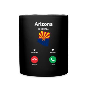 Arizona reisendes Geschenk - Tasse einfarbig - Schwarz - Vorne