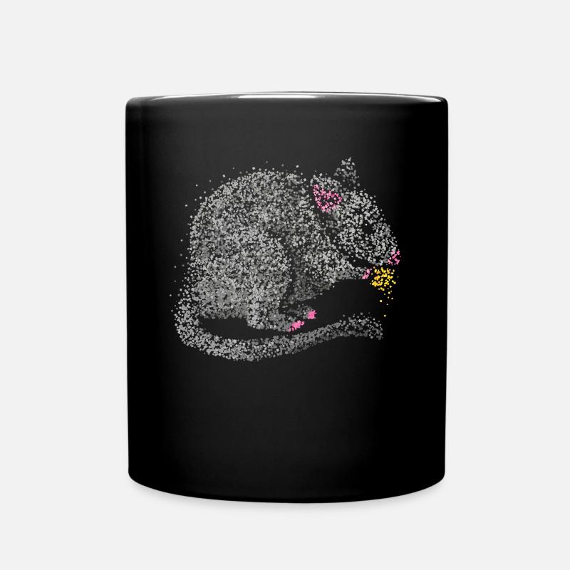 Ratte Ratten Hausratte Wanderratte Rattenzüchter - Tasse einfarbig - Schwarz