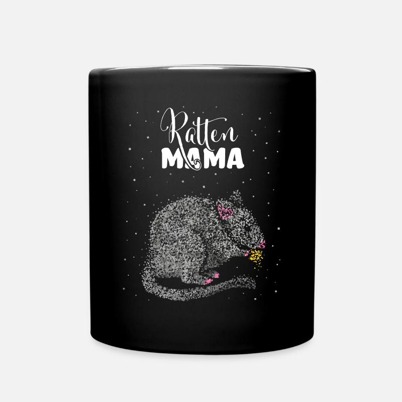 Rattenmama Ratte Rattenbesitzer Ratten - Tasse einfarbig - Schwarz