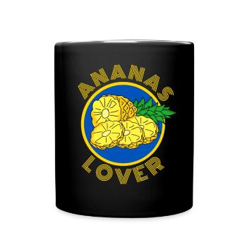 ANANAS LOVER plage vacances à la mer été - Mug uni - noir - Devant