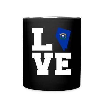 Cadeau de racine du Nevada - Mug uni - noir - Devant