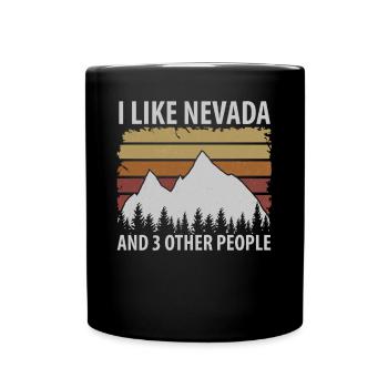 Cadeau de racine du Nevada - Mug uni - noir - Devant