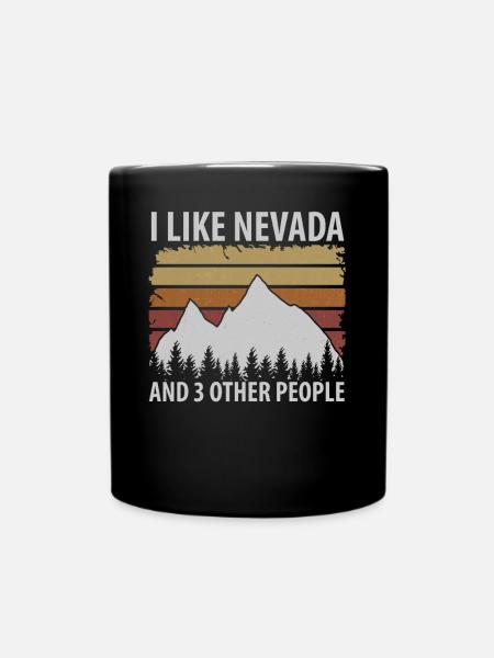 Nevada wurzel geschenk - Tasse einfarbig - Schwarz