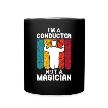 Conductor Magician Orchestra Musicians - Full Colour Mug - black - Front