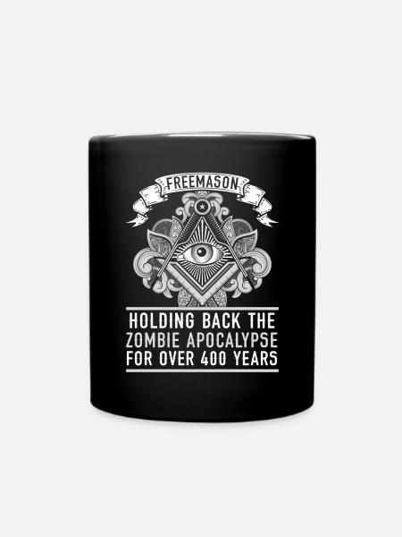 Franc-maçon Fraternel Franc-maçonnerie Square Compass - Mug uni - noir